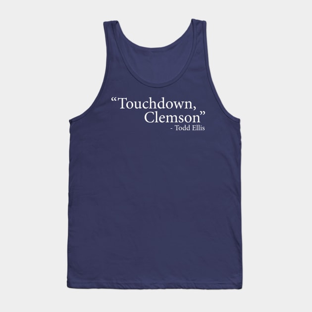 Touchdown Clemson Tank Top by Parkeit